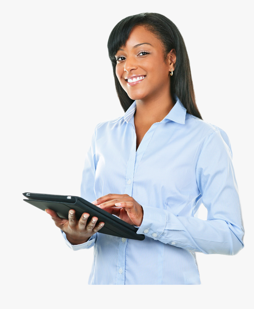33-334459_transparent-black-lady-png-black-woman-with-tablet